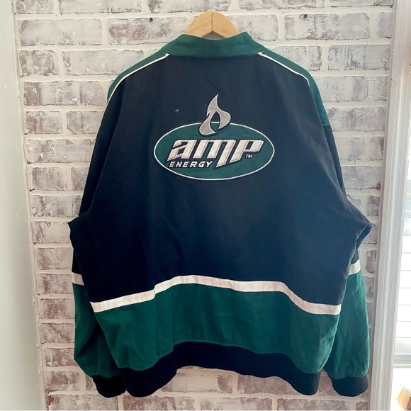 90s NASCAR Jacket • Earnhardt Jr. • Amp Energy • Vintage Jacket • 2XL - Picture 9 of 10